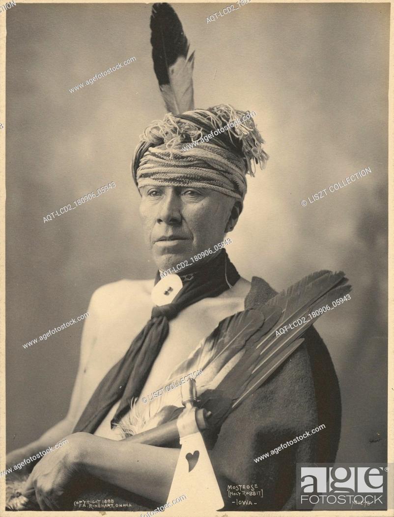 Stock Photo: Mosteose (Holy Rabbit), Iowa; Adolph F. Muhr (American, died 1913), Frank A. Rinehart (American, 1861 - 1928); 1898; Platinum print; 24 x 18 cm (9 7, 16 x 7 1.