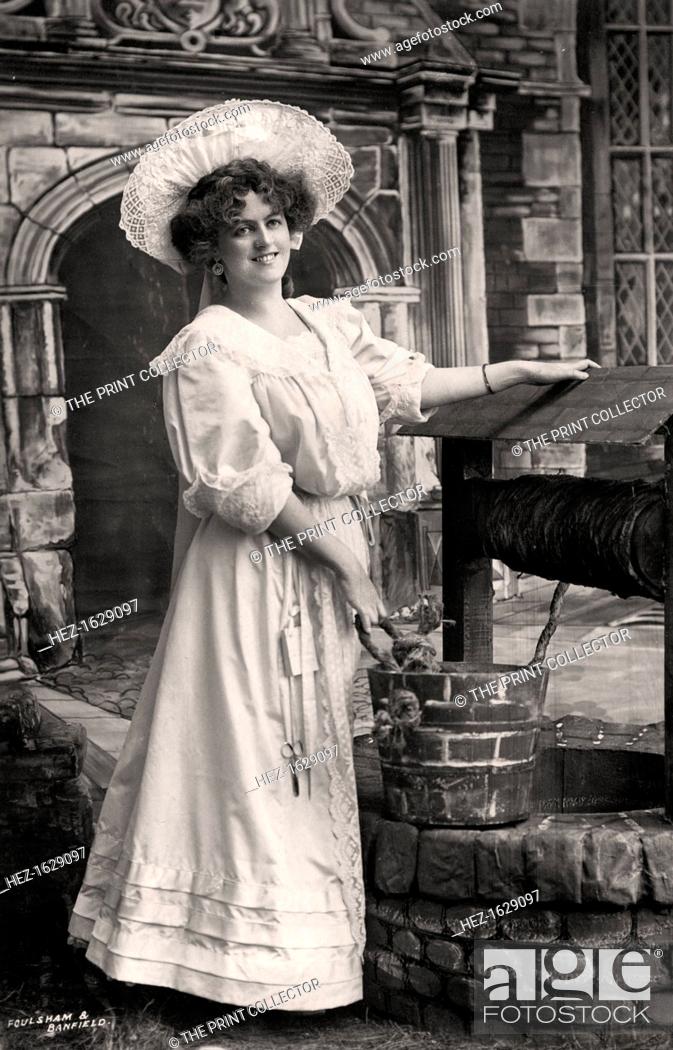 Stock Photo: Marie Studholme (1875-1930), English actress, 1900s. Marie Studholme as 'Lady Madcap'. From the Rotary Photographic Series.