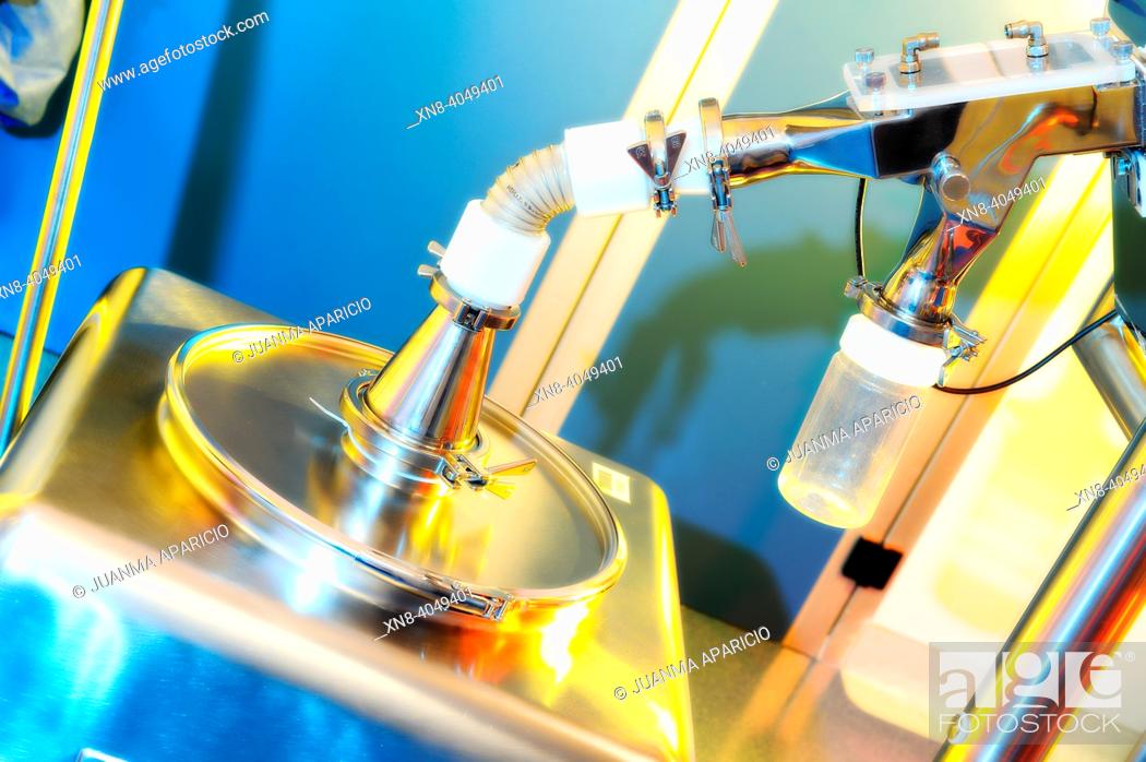Stock Photo: Technology Laboratory photographed with spectacular lights.
