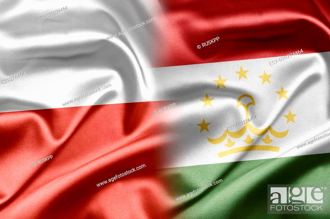 Stock Photo: Poland and Tajikistan.