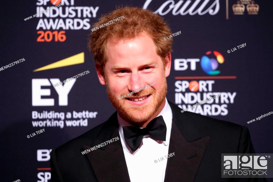 Stock Photo: The BT Sports Awards 2016 held at Battersea Evolution - Arrivals Featuring: Prince Harry Where: London, United Kingdom When: 28 Apr 2016 Credit: Lia Toby/WENN.