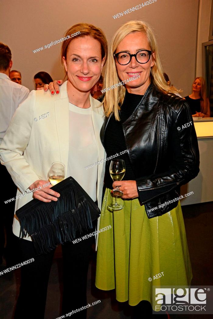 Stock Photo: Vernissage Hubert le Gall at Ruinart pop-up gallery at Circle Culture Featuring: Claudia Michelsen, Judith Milberg Where: Berlin.
