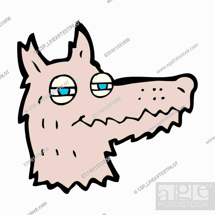 cartoon smug wolf face, Stock Photo, Picture And Low Budget Royalty Free  Image. Pic. ESY-011531858 | agefotostock