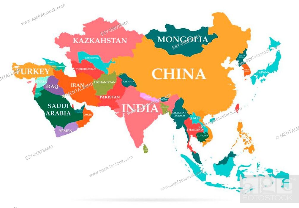 Countries asia How Many