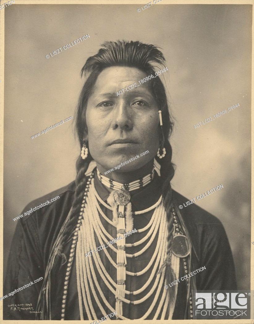 Stock Photo: Thunder Cloud, Blackfeet; Adolph F. Muhr (American, died 1913), Frank A. Rinehart (American, 1861 - 1928); 1898; Platinum print; 23.5 x 18.