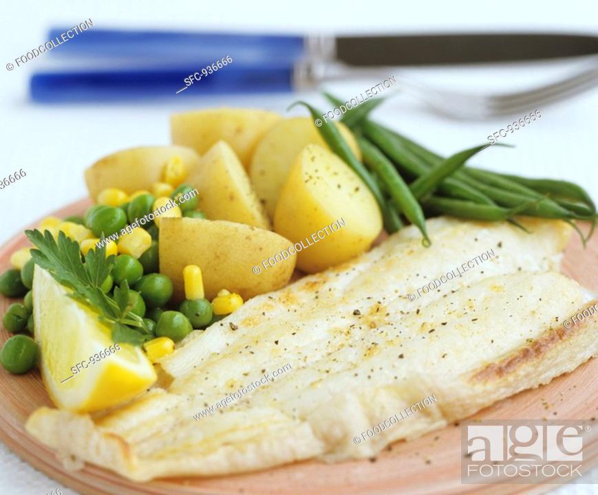 Imagen: Catfish fillet with vegetables.