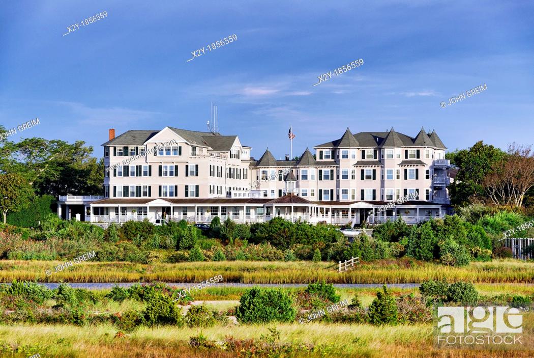 Stock Photo: Harbor View Hotel, Edgartown, Martha's Vineyard, Massachusetts, USA.