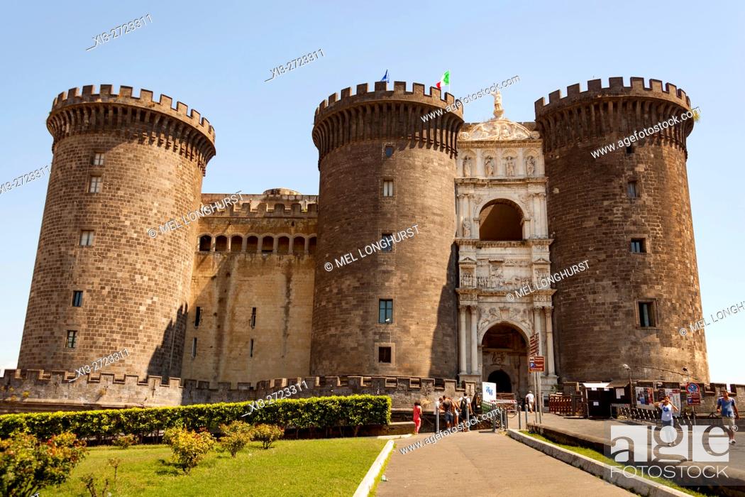 Photo de stock: Castel Nuovo, also known as Maschio Angioino, Naples, Campania, Italy.