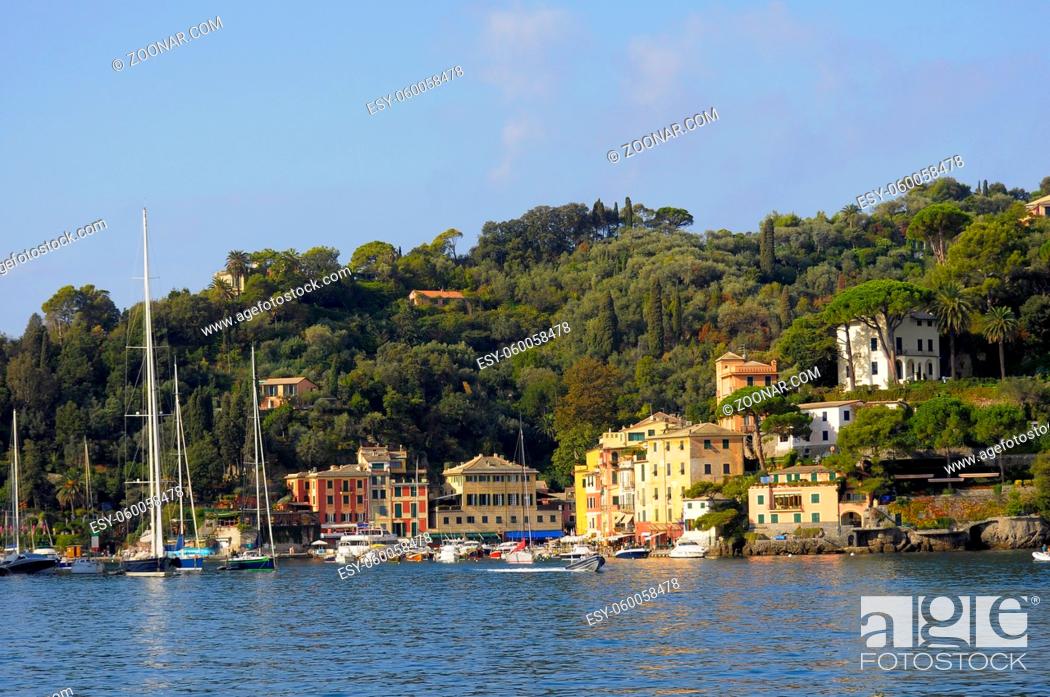 Stock Photo: Italien, Italia, Ligurien, Riviera di Levante Portofino, Hafeneinfahrt,.