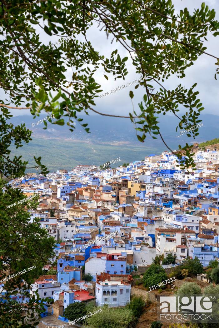 Stock Photo: view at Chefchaouen in Maroc.