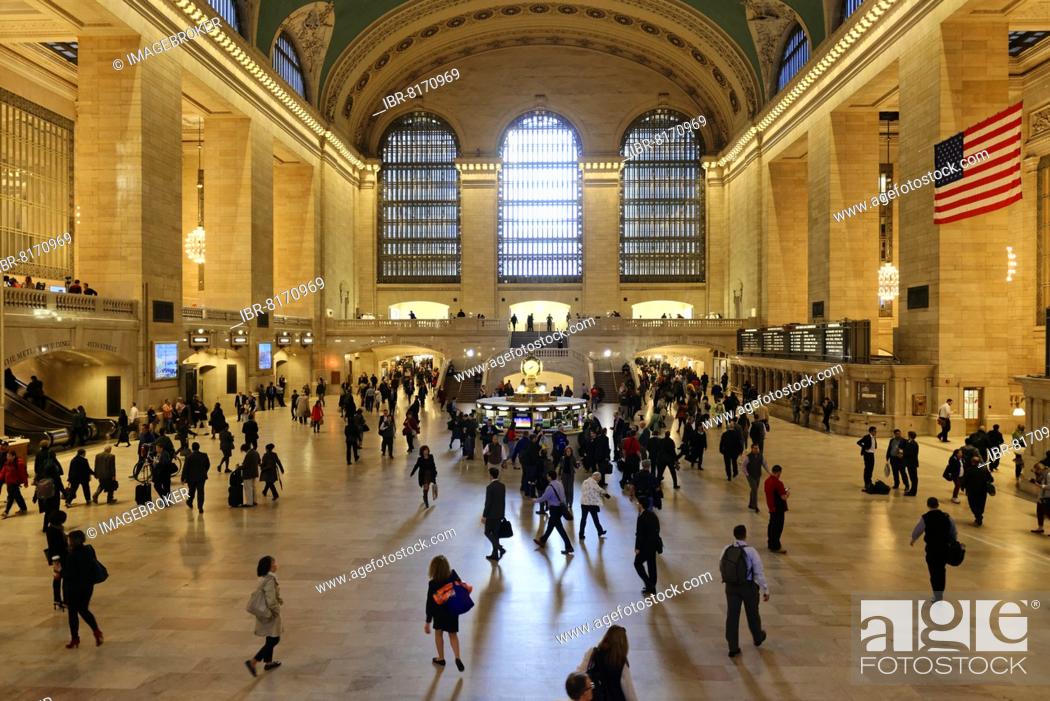 Stock Photo: Grand Central Terminal, also Grand Central Station, New York City, New York, USA, North America.