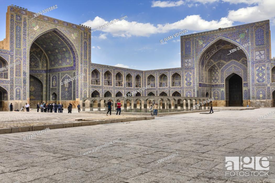 Stock Photo: Shah Mosque, Isfahan, Isfahan Province, Iran.