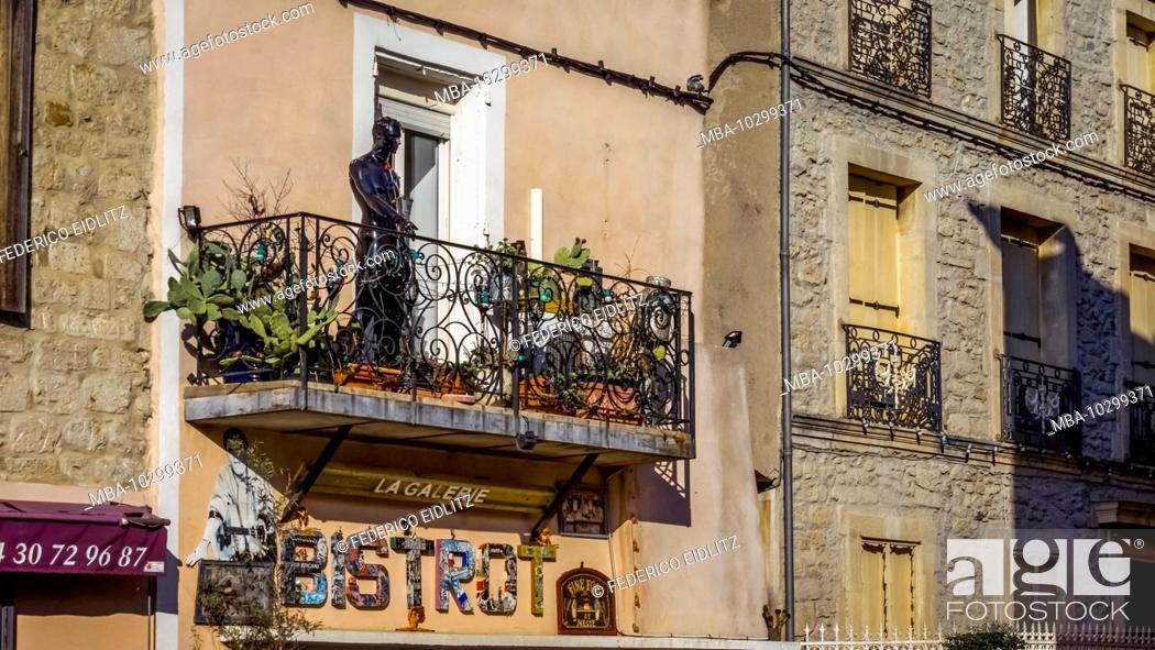 Stock Photo: Bistrot in Magalas.