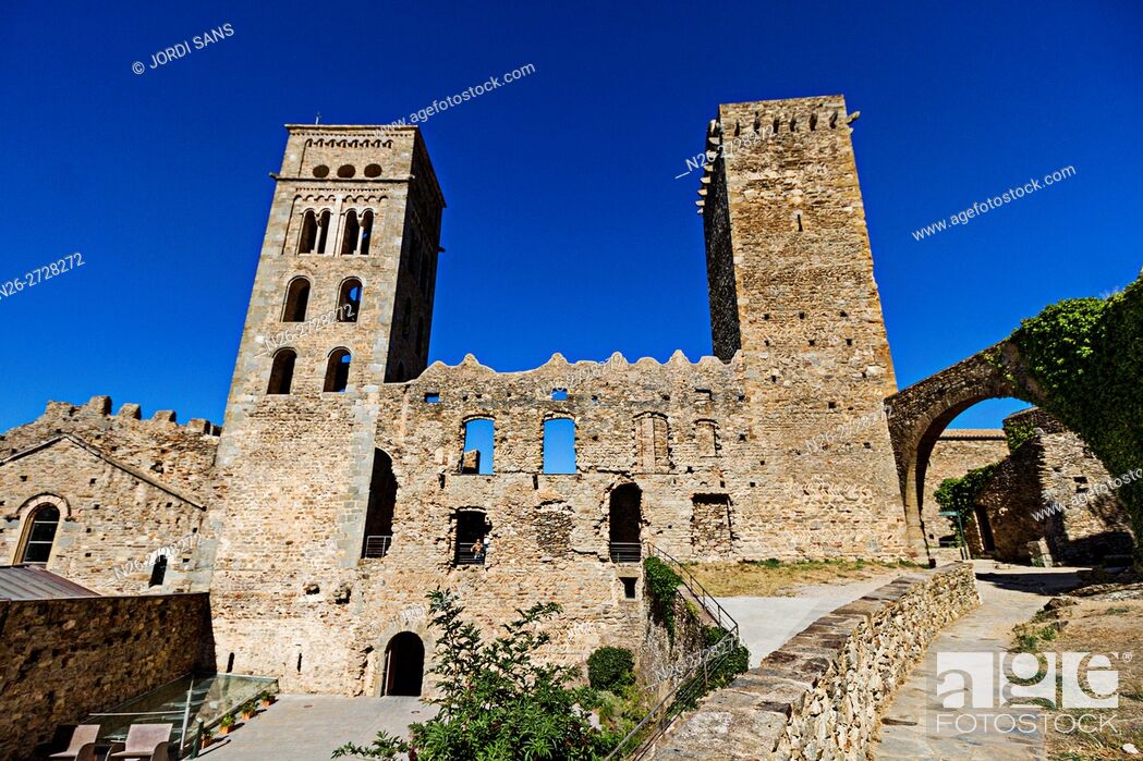 Stock Photo: Sant Pere de Rodes monastery. Romanesque. El Port de la Selva.