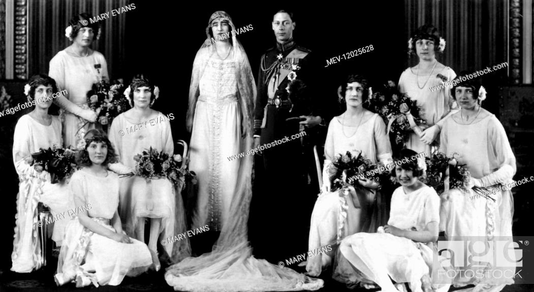 Future King George VI and Elizabeth Bowes-Lyon Wedding Portrait New 11x14 Photo 
