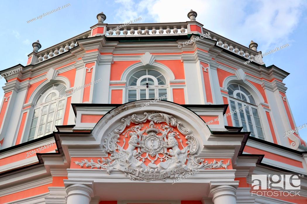 Stock Photo: Big Stone Orangery in estate Kuskovo18 century in Moscow, Russia.