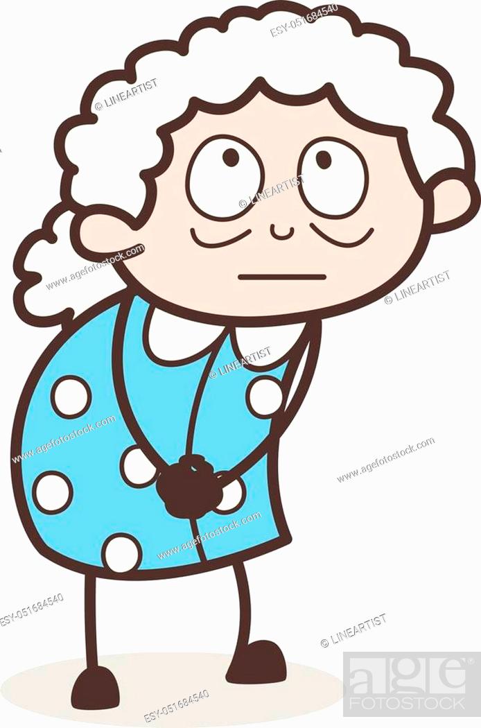 Cartoon Innocent Granny Face Expression Vector Illustration, Stock Vector,  Vector And Low Budget Royalty Free Image. Pic. ESY-051684540 | agefotostock