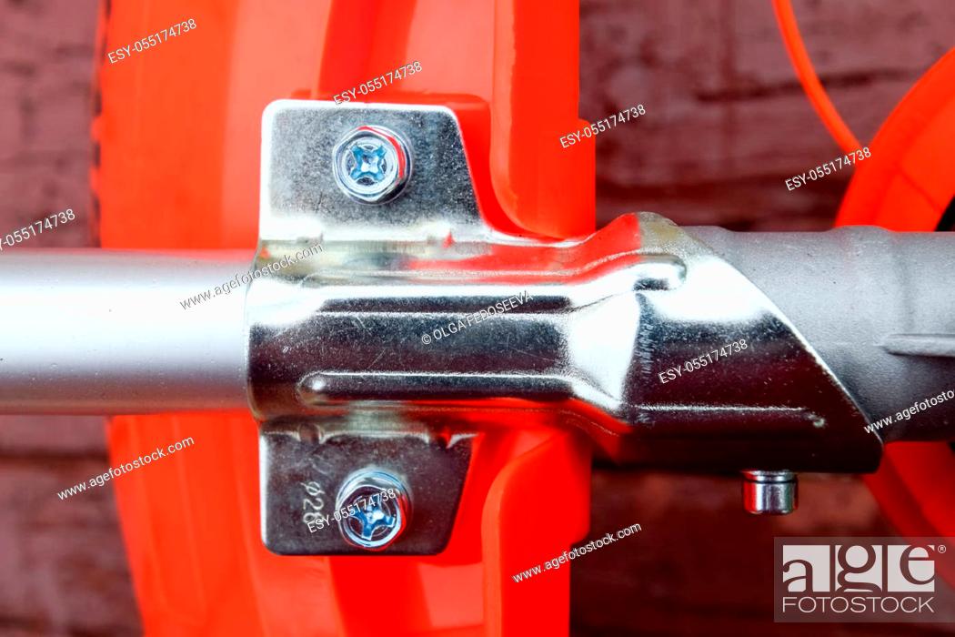 Omvendt Manøvre Væve Fasteners for gas trimmer construction. Bolts and screws on the trimer  body, Stock Photo, Picture And Low Budget Royalty Free Image. Pic.  ESY-055174738 | agefotostock