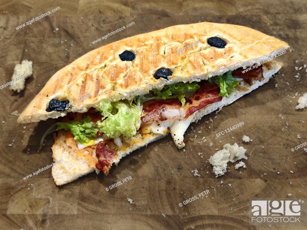 Stock Photo: Focaccia Sandwich.