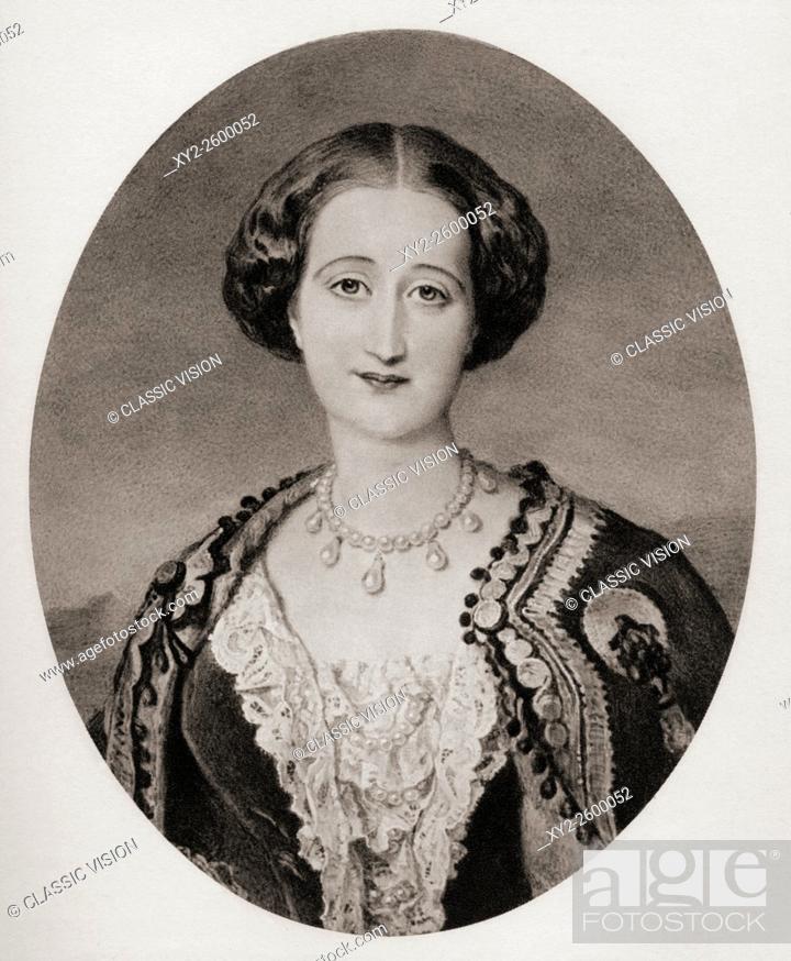 Stock Photo: María Eugenia Ignacia Augustina de Palafox y Kirkpatrick, 16th Countess of Teba, 15th Marchioness of Ardales, 1826 – 1920.