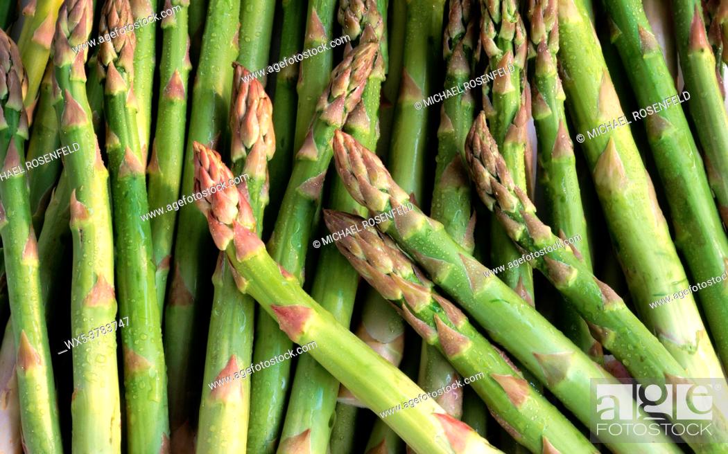 Stock Photo: Green asparagus.