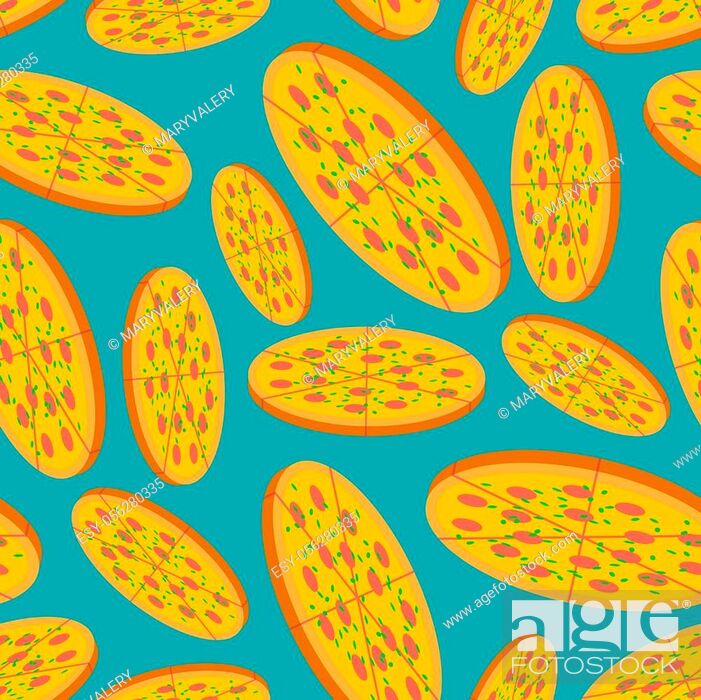 Full Pizza pattern seamless. Fast food background. vector texture?, Stock  Vector, Vector And Low Budget Royalty Free Image. Pic. ESY-056280335 |  agefotostock