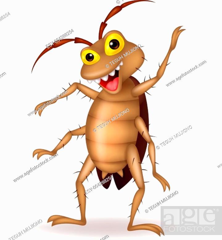 Cockroach cartoon waving, Stock Vector, Vector And Low Budget Royalty Free  Image. Pic. ESY-054288254 | agefotostock