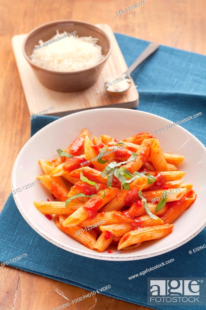 Stock Photo: Food And Drink, Interior, Food, Inside, Indoors, Studio Shot, European, Italy, Vegetables, Nutrition, Shot, Cuisine, Cooking, Dish, Vegetarian, Italian, Make, Tomato, Cheese, Prepared, Recipe, Sauce, Spicy, Ready, Herbal, Step, Savoury, Ready-To-Eat, Pasta, Basil