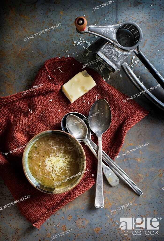 Imagen: French onion soup.
