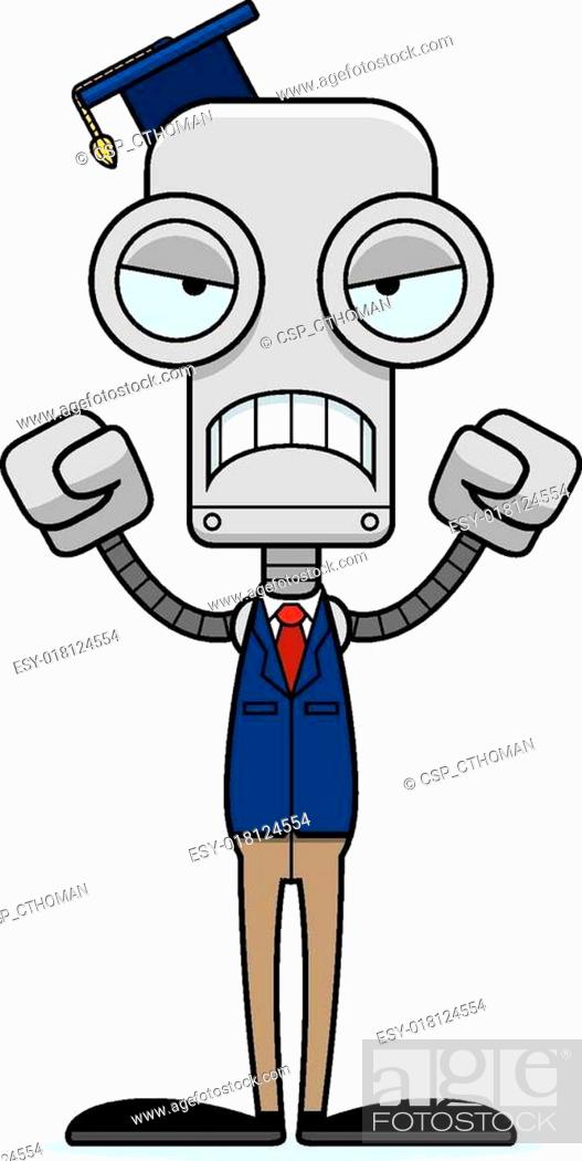 Cartoon Angry Teacher Robot, Stock Vector, Vector And Low Budget Royalty  Free Image. Pic. ESY-018124554 | agefotostock