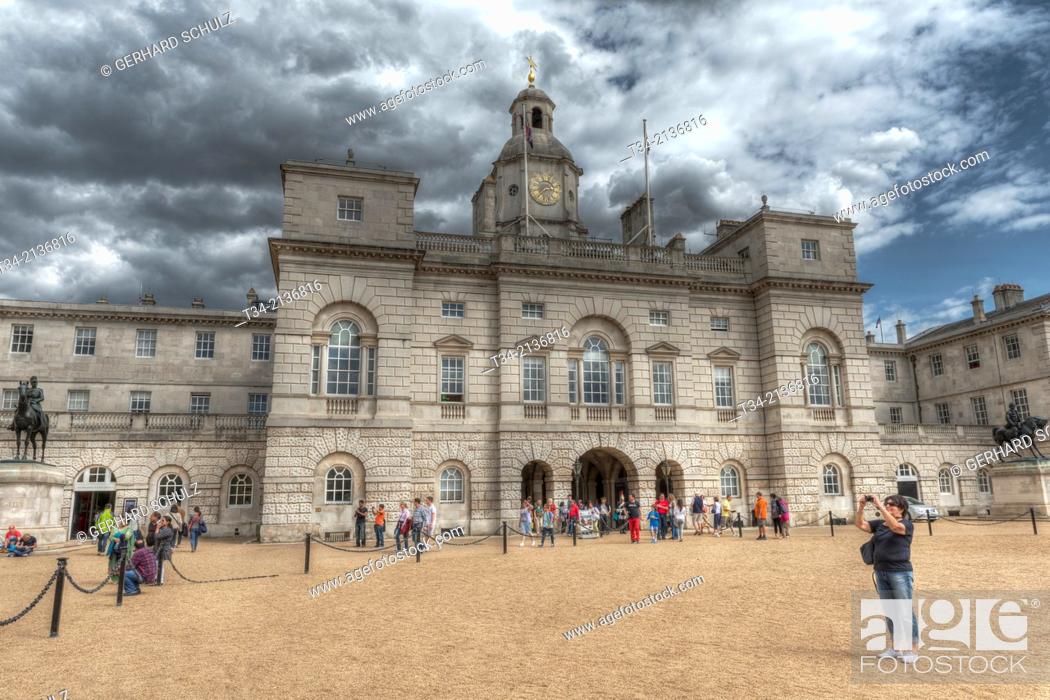 Stock Photo: Whitehall Palace of Horse Guard, London, United Kingdom.