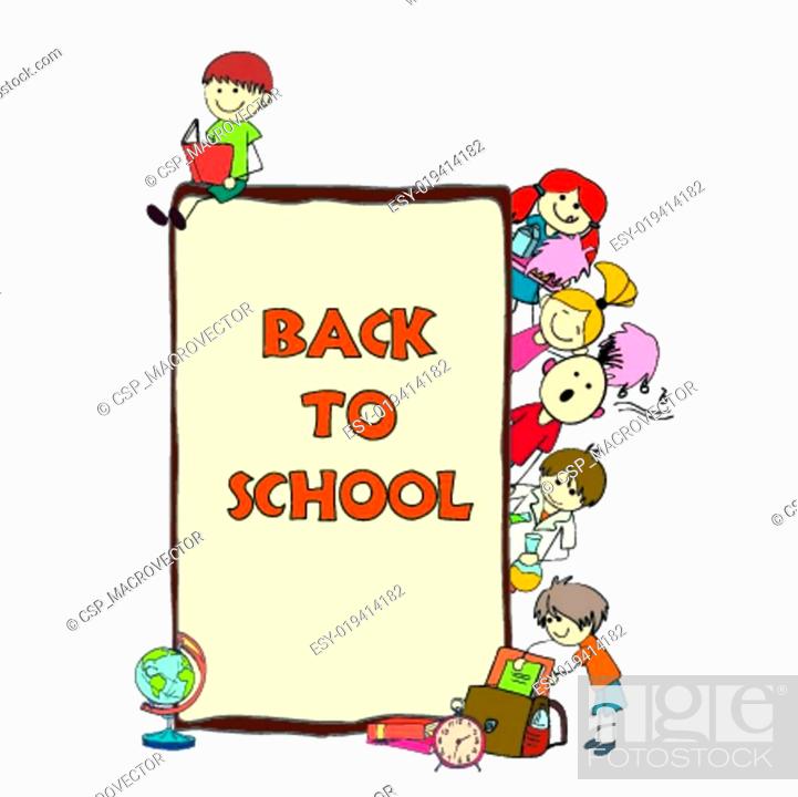 360+ Standing Kids With School Bags Vector Drawing Illustrations,  Royalty-Free Vector Graphics & Clip Art - iStock