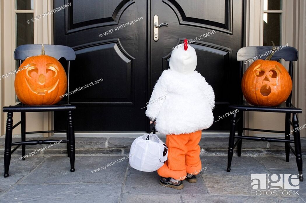 Stock Photo: Child Trick-or-Treating.