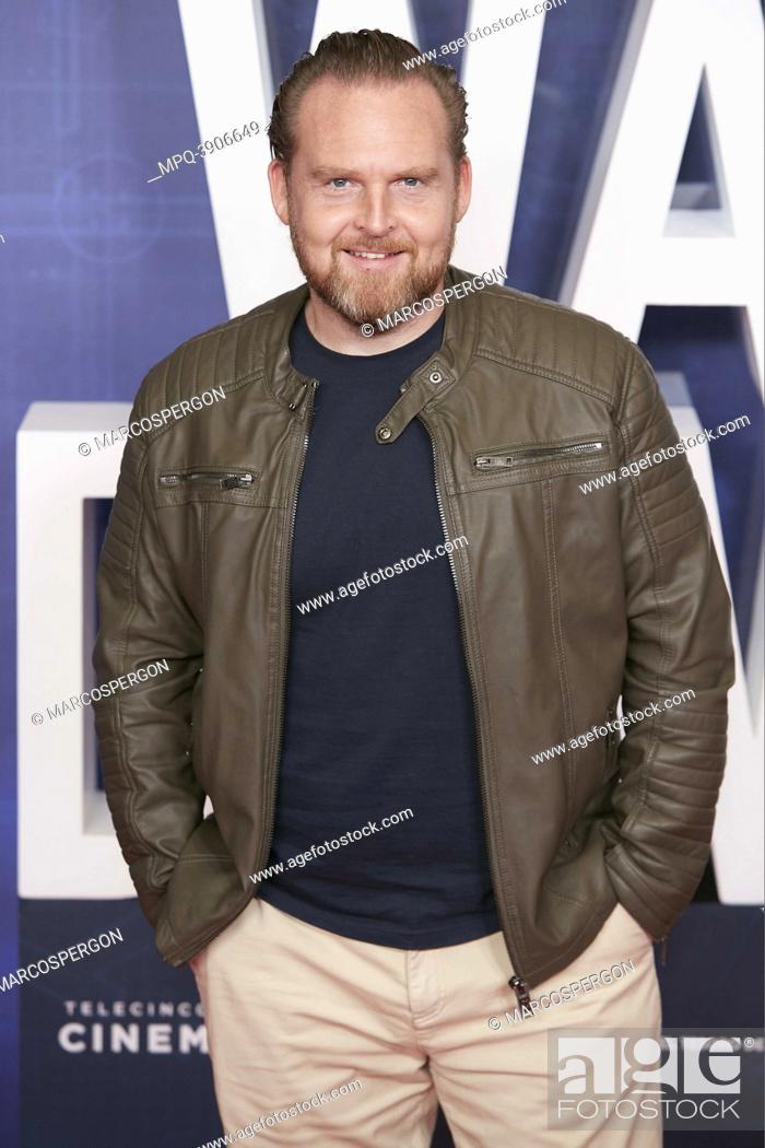 Stock Photo: Axel Stein attend PRE-RELEASE OF THE WAY DOWN FILM at Capitol cinema on November 10, 2021 in Madrid, Spain.