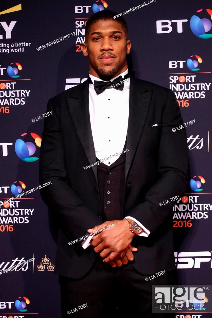Stock Photo: The BT Sports Awards 2016 held at Battersea Evolution - Arrivals Featuring: Anthony Joshua Where: London, United Kingdom When: 28 Apr 2016 Credit: Lia Toby/WENN.