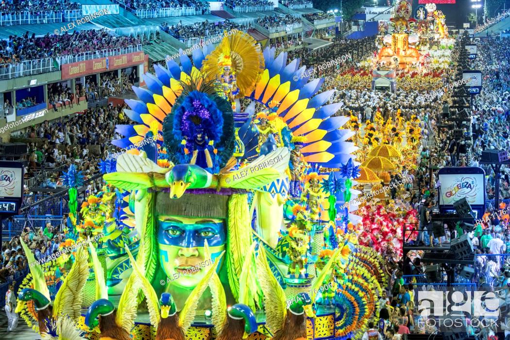 Dancers At The Main Rio De Janeiro Carnival Parade In The Sambadrome Sambodromo Arena Stock Photo Picture And Rights Managed Image Pic Rha 1176 906 Agefotostock