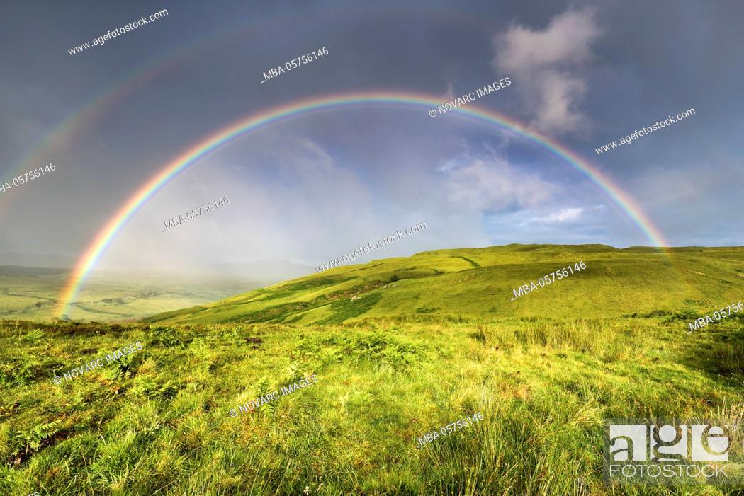 Stock Photo: Rainbow, Scotland, England, United Kingdom, Europe.