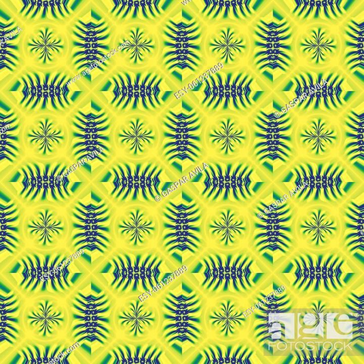 Vector: Fish spines geometric pattern in green tones.