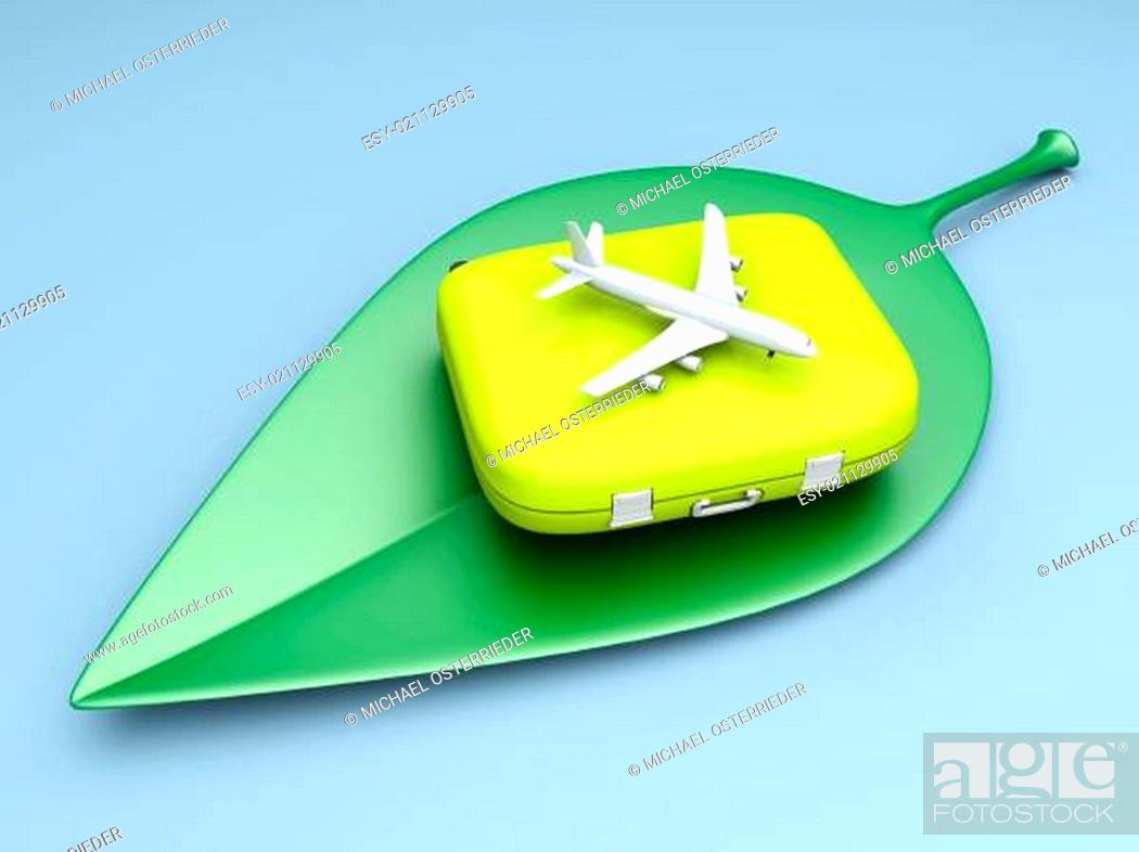 Stock Photo: Sustainable air travel.