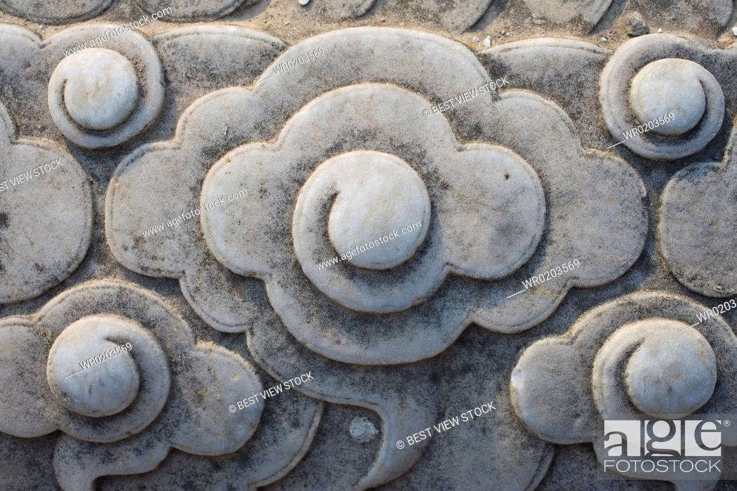 Stock Photo: Stone Car, vehicleving Dragon of Western Imperial Tombs of the Qing Dynasty.
