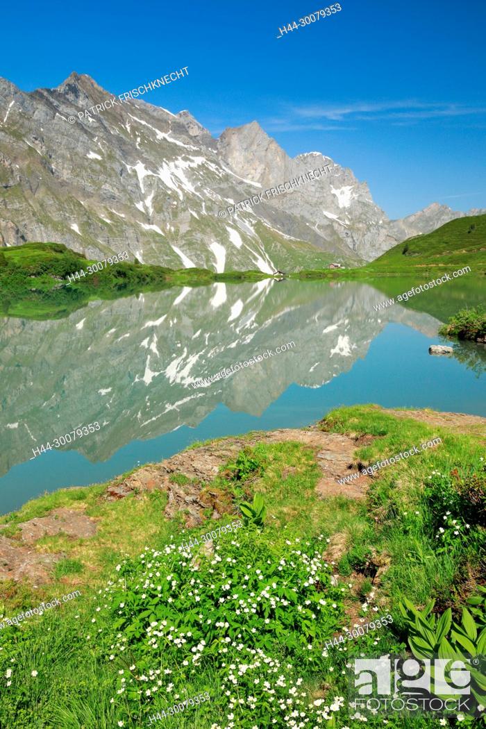 Photo de stock: Trüebsee mit Blick auf Huetstock, Nidwalden, Schweiz.