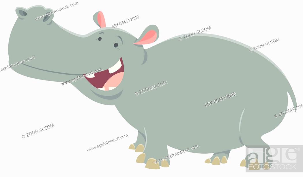 Cartoon Illustration of Funny Hippo or Hippopotamus Animal Character, Stock  Photo, Picture And Low Budget Royalty Free Image. Pic. ESY-054117009 |  agefotostock