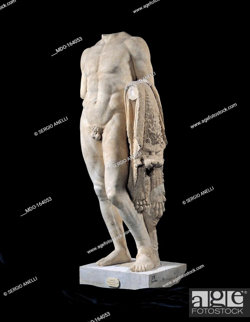 Stock Photo: Headless Statue of Heracles, by Unknown artist, 1st Century, marble. Italy; Lazio; Rome; Palazzo Massimo alle Terme; inv. 29. All.