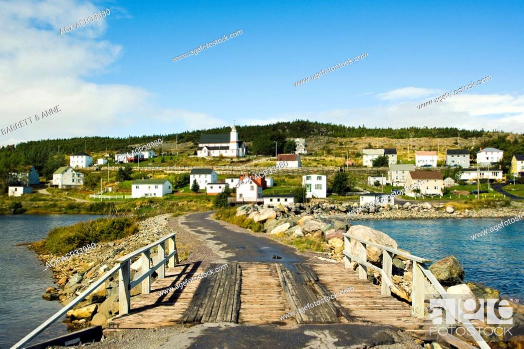 Stock Photo: Road to King's Cove, Newfoundland and Labrador, Canada.