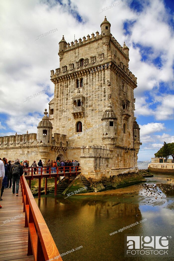 Stock Photo: Tower of Belem, Santa Maria de Belem, Lisbon, Portugal.