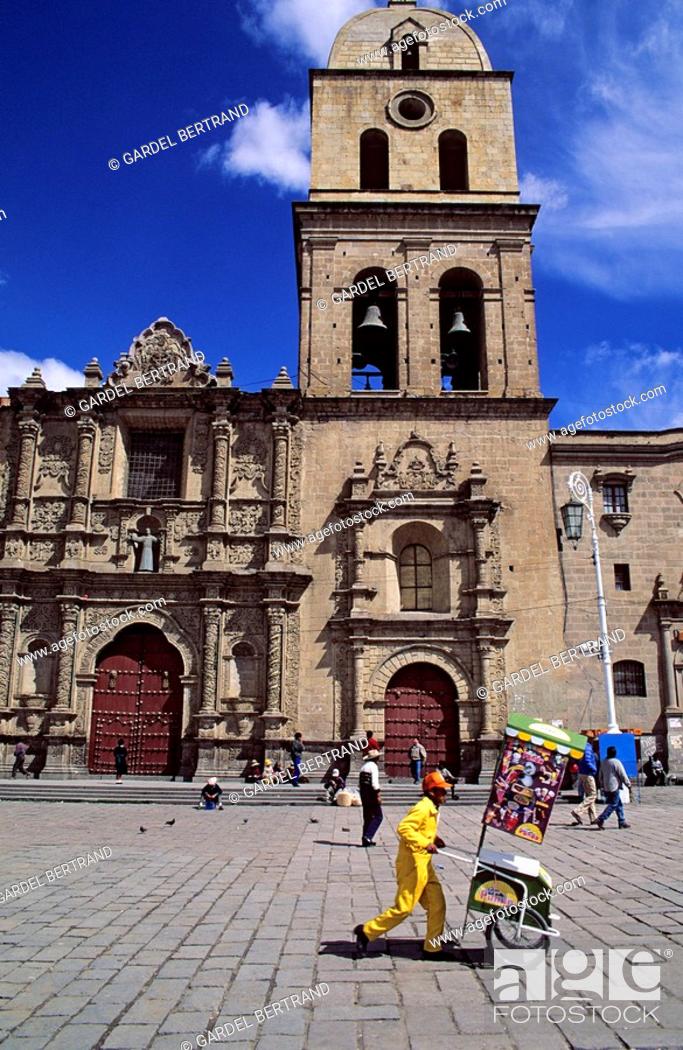 Bolivia, La Paz department, La Paz, Plaza San Francisco, iglesia San  Francisco, Stock Photo, Picture And Rights Managed Image. Pic.  HMS-HEM209313 | agefotostock