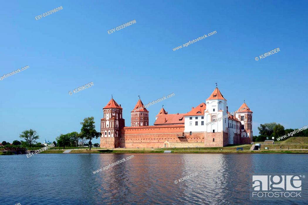 Stock Photo: Mir castle, Grodno region, Belarus.