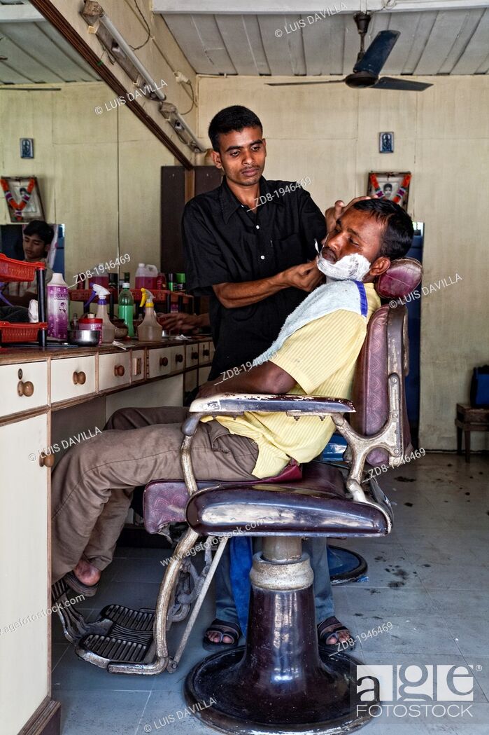 hair salon in margao. india, Stock Photo, Picture And Rights Managed Image.  Pic. ZD8-1946469 | agefotostock