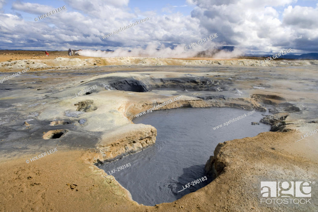 Stock Photo: Landscape at Krafla Geothermal Area, Krafla, Nordurland Eystra, Iceland, Europe.