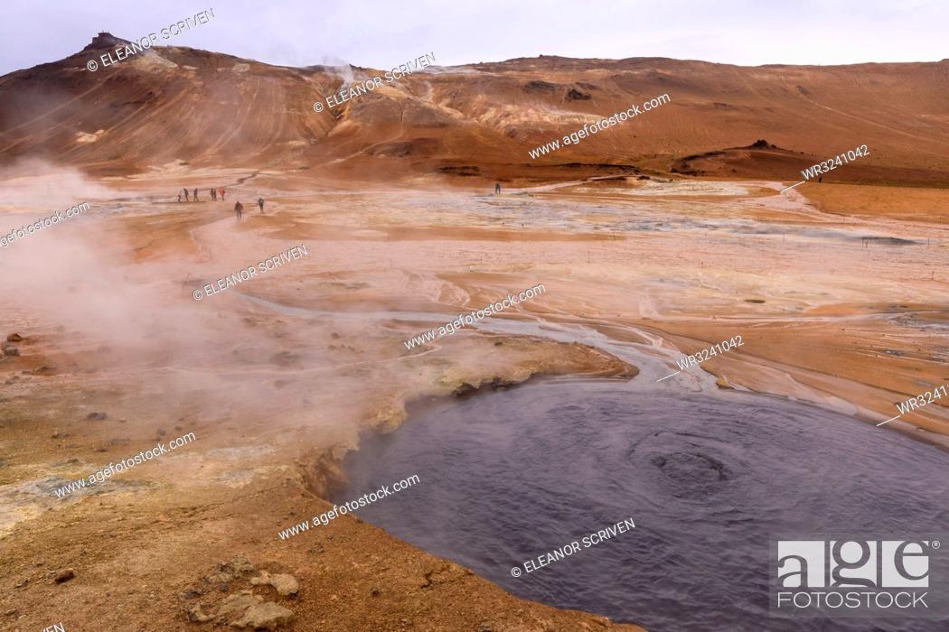 Stock Photo: Namafjall Geothermal Area in Iceland, Europe.